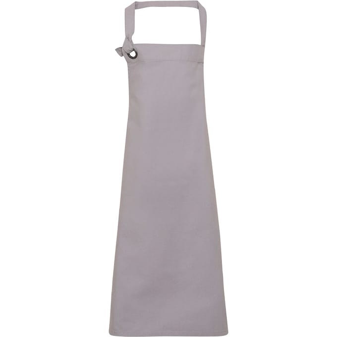 Premier Unisex Calibre Heavy Cotton Canvas Bib Apron (Zilver)