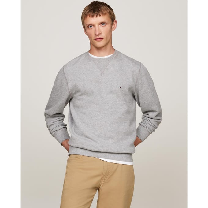 Tommy Hilfiger Essential Fleece Crew Sweater Heren - Maat L
