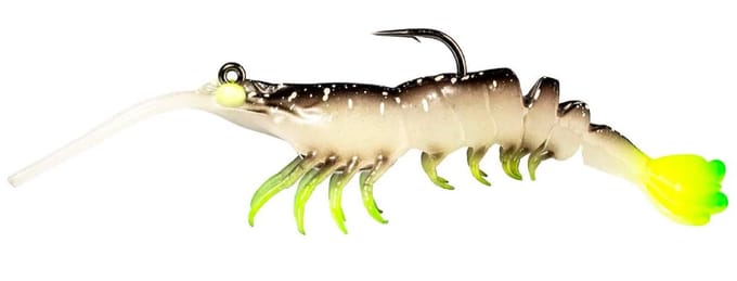Zman Soft Lure PrawnstarZ 3,5 Inch 2/Pack Glow Chartreuse (9071) black