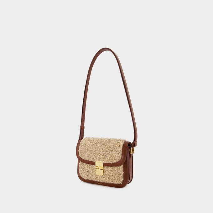 Grace Kleine Schoudertas - A.P.C. - Synthetisch - Hazelnoot