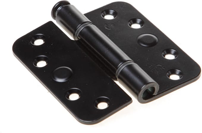 BSW Kogellagerscharnier RD 818 zwart 89 x 89 x 3mm (Prijs per stuk)