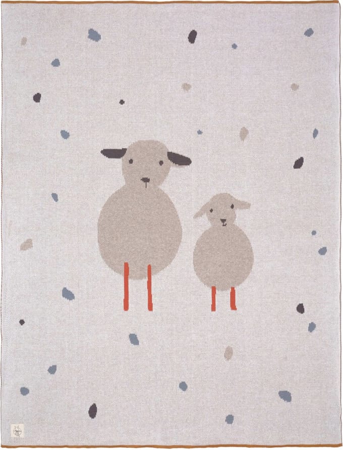 Lässig Knitted Tiny Farmer Sheep Deken