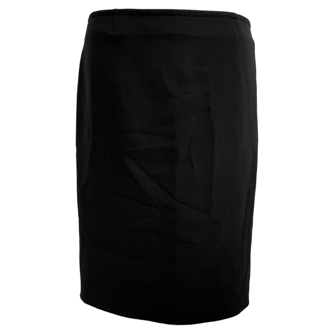 Joseph midi kokerrok in zwart polyester