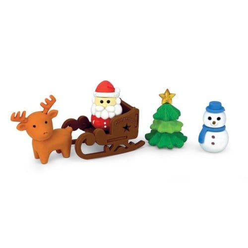 Kerst gummen set van 5