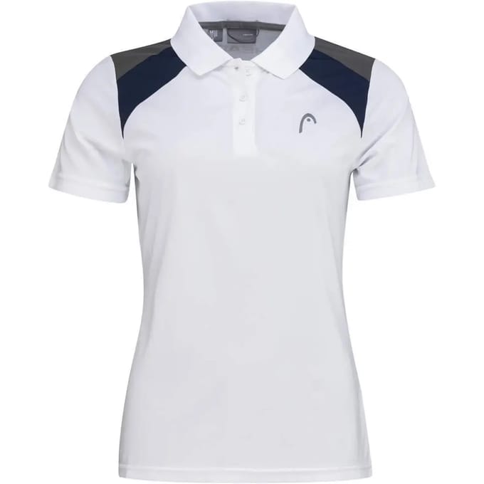HEAD Club Polo Dames-Wit,Blauw