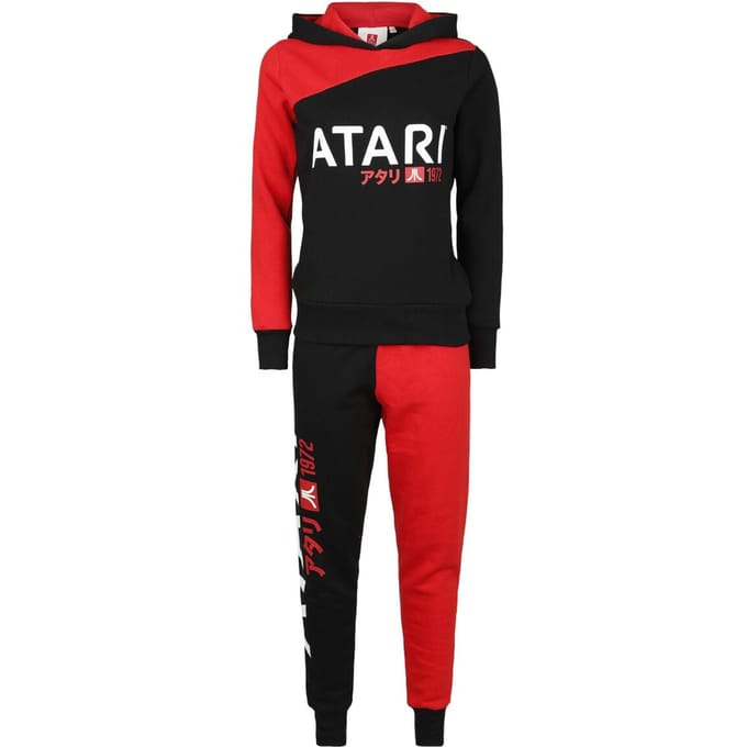 Atari - Gaming Trainingspak - Red Black - Colour Patchwork - XS tot XL - voor Vrouwen - zwart-rood