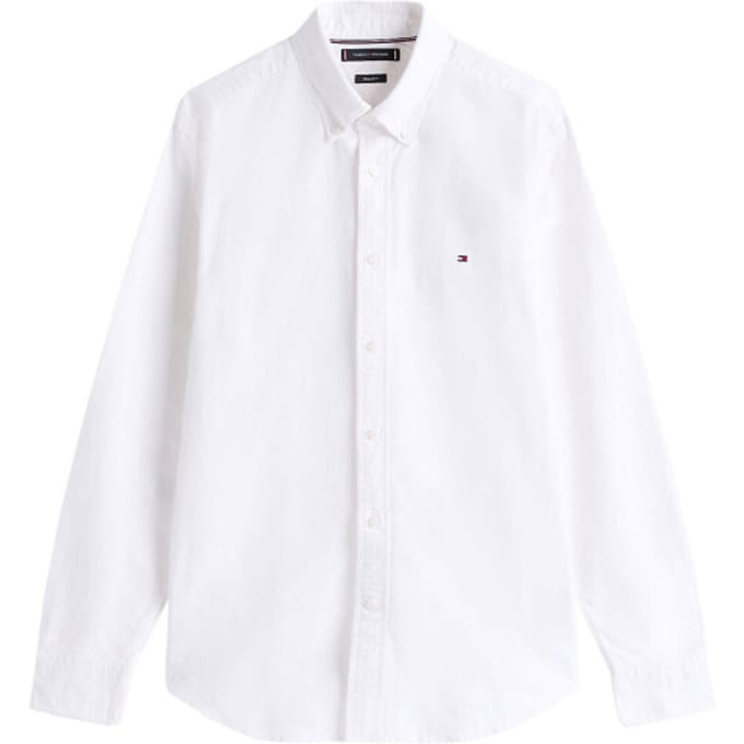 Tommy Hilfiger Solid Heritage Oxfor Overhemd, Ybr - Streetwear - Volwassen