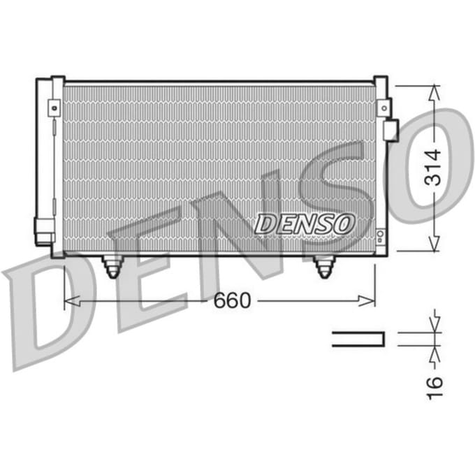 Condensator, airconditioning DENSO DCN36003