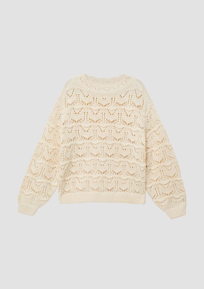 s.Oliver Pullover Offwhite Maat: 128/134 | Truien Outlet | kids | Ecru