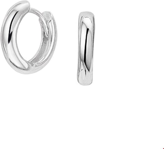Huiscollectie klapoorring 2,0 Mm Zilver Gerhodineerd Glanzend