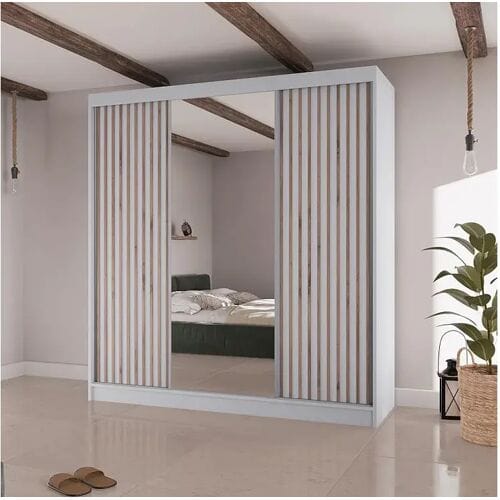BeautySofa24 Hangkast Lico II 200/61/215 wit