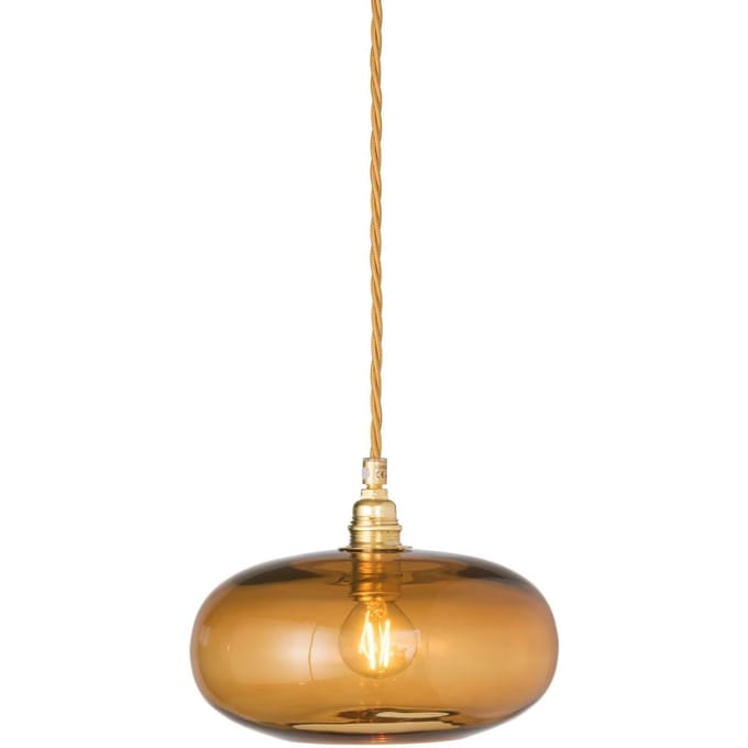 EBB & FLOW hanglamp Horizon, bruin, glas, Ø 21 cm