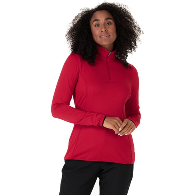 Falcon Flashlight Skipully - Wintersportpully Voor Dames - 1/2 Zip - Coccinella - XL