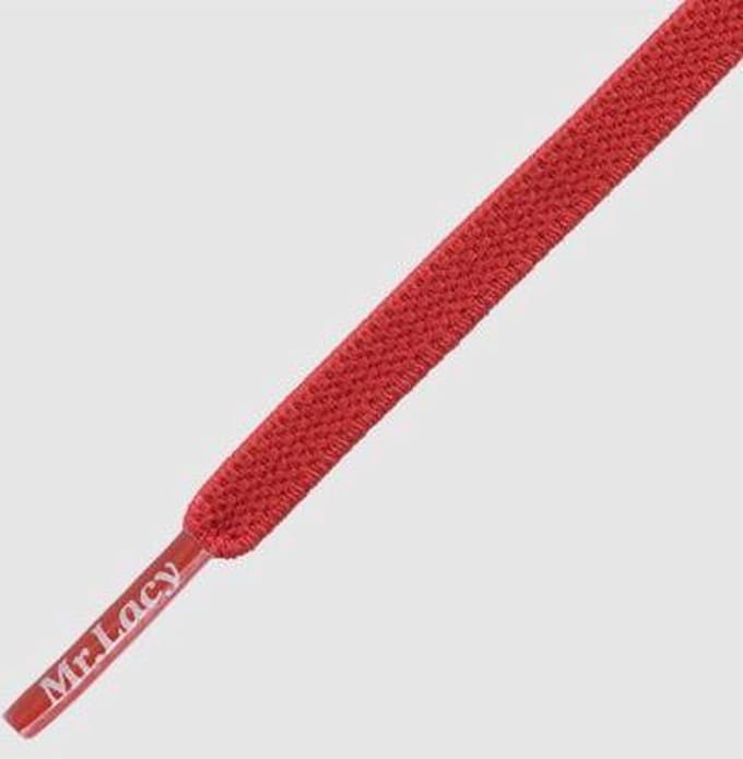 Mr. Lacy - schoenveters - Flexies plat - Rood - veterlengte 110 cm