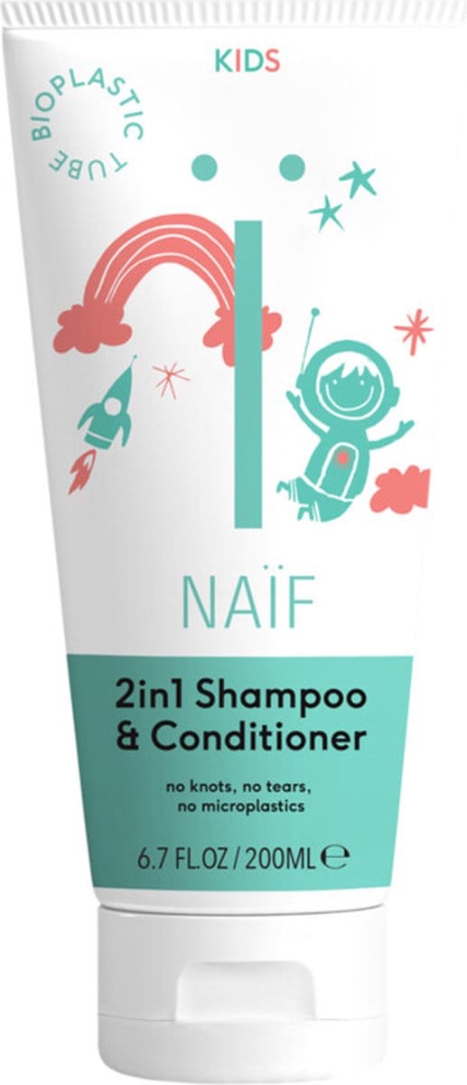 6x Naif 2 in 1 Shampoo & Conditioner Kids 200 ml