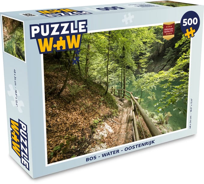 Puzzel Bos - Water - Oostenrijk - Legpuzzel - Puzzel 500 stukjes