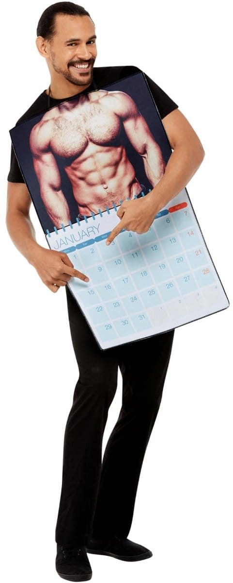 Sexy Calendar Costume Multicoloured