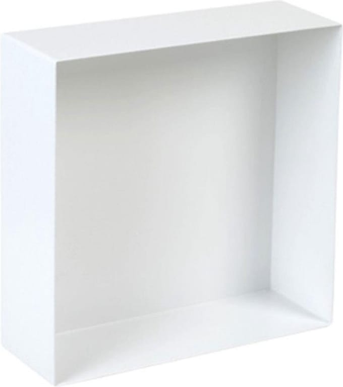 Plieger Inbox - Inbouwnis - Opbouwnis - RVS - 30 x 30 x 10 cm - Wit