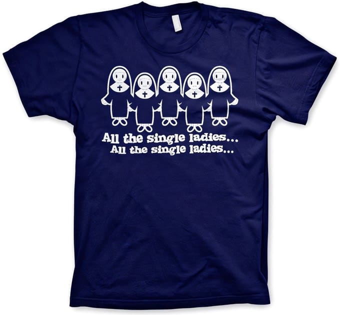 Hybris All The Single Ladies... T-shirt marineblauw