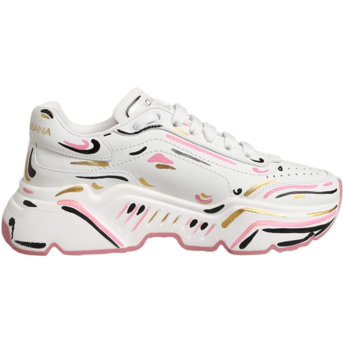 Dolce & Gabbana Multicolor Handgeschilderde DAYMASTER Sneakerschoenen