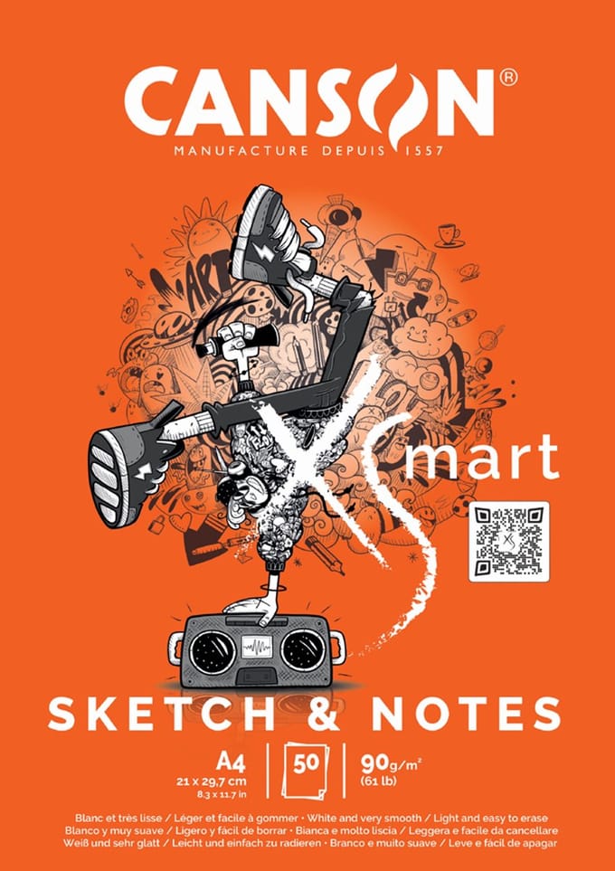 CANSON studieblok A4 sketch en notities