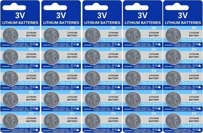 Maxenza CR1620 Lithium Knoopcel Batterijen - 25 Batterijen