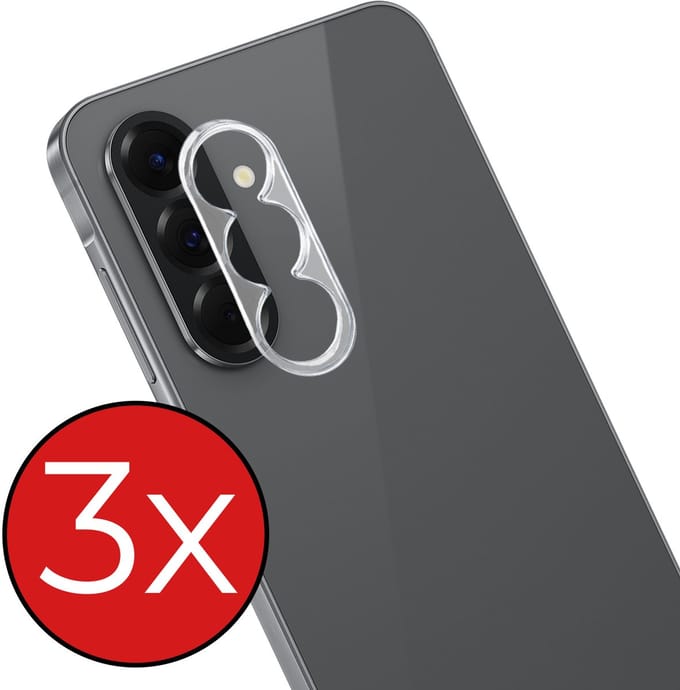 Camera Lens Protector - 3 Stuks - Geschikt voor Samsung Galaxy A37 - Camera Screenprotector - Beschermglas - Gehard Glas - Tempered Glass - Screen Protector