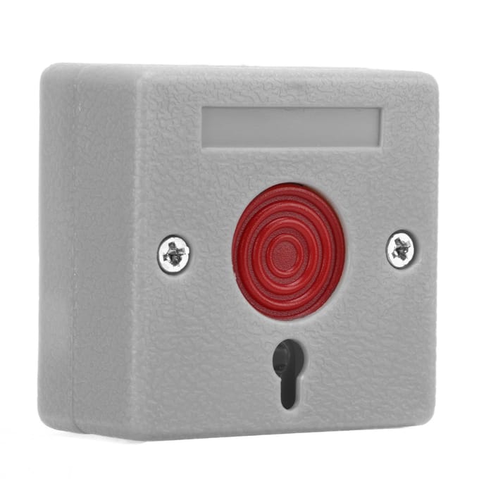 Bouton Panique ABS Durable Anti-Vol Sûr Équipement d'Urgence pour Maisons de Retraite Banques gray