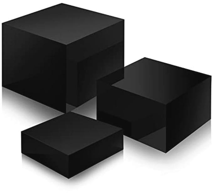 Set van 3 Acryl Display Risers - Nestbare Acryl Dozen voor Sieraden, Cosmetica en Verzamelobjecten