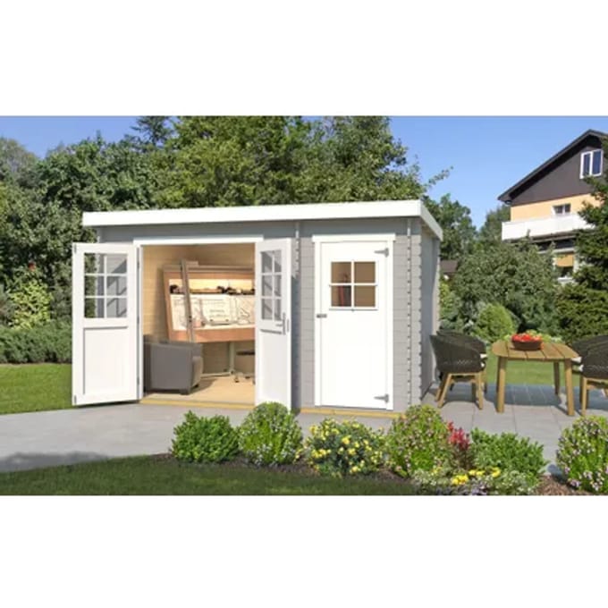 Weka Tuinhuis 254 - Grijs - 370x250cm