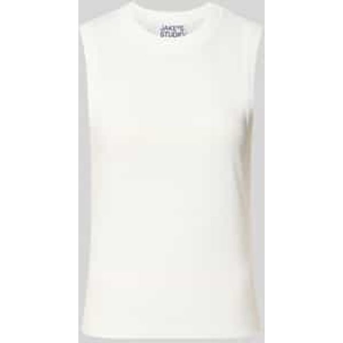 Tanktop van katoen met ronde hals