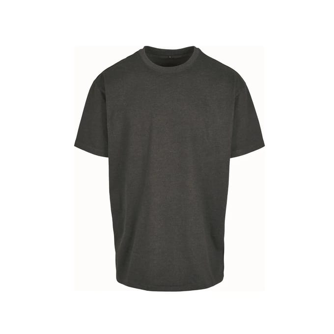 Build Your Brand - Heavy Oversized T-Shirt - Charcoal (Heather) maat XS