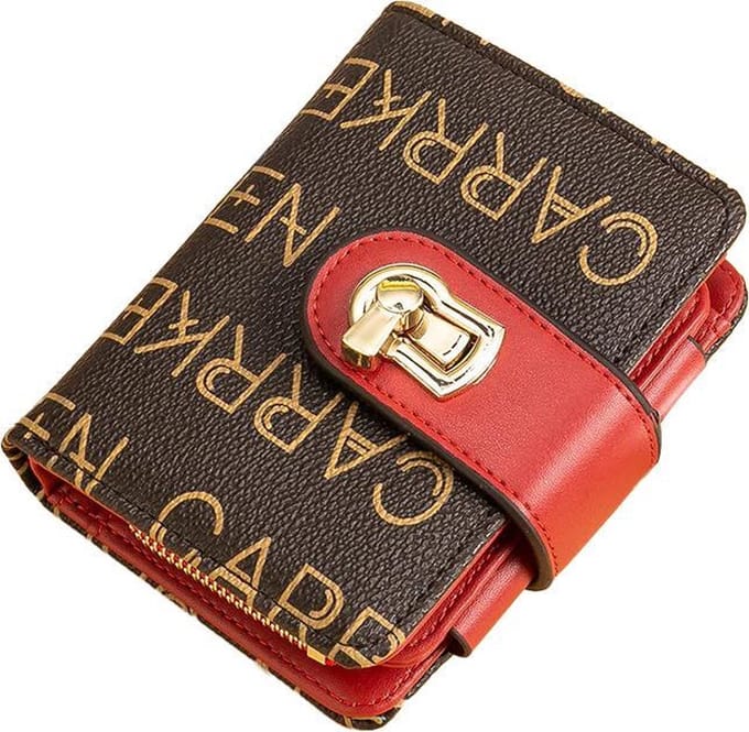 ZILOU® Portemonnee - Dames - Compact - Bruin