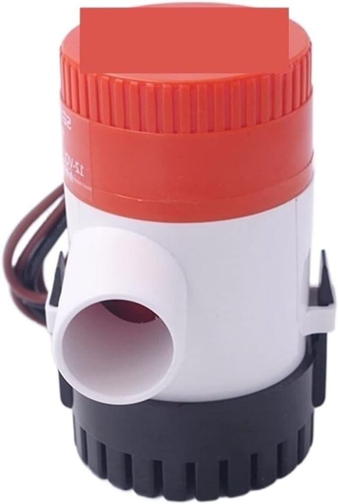 Mini Waterpomp - Bilgepomp Kajak - Boot Leegpompen - Met Vlotterschakelaar - 12V - Zwart