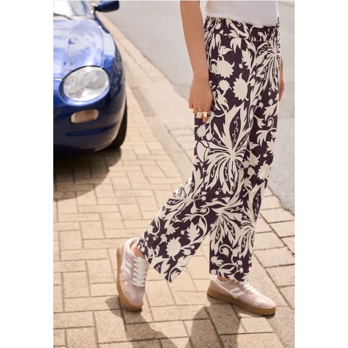 Loose Fit culottes met bloemenpatroon