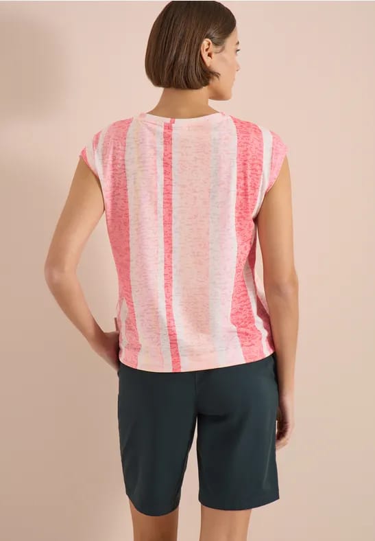 Shirt met burn-out look