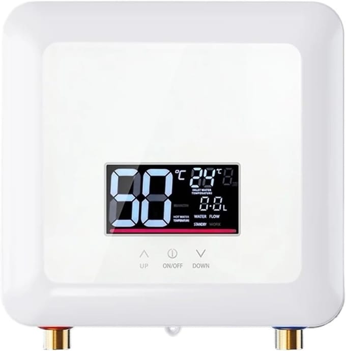 Doorstroomboiler - Warmwaterboiler Keuken - Direct Warm Water - Instelbare Temperatuur - 7500W - Wit