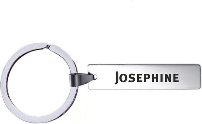 Sleutelhanger Met Naam - Josephine - RVS