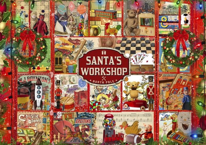 Bluebird Puzzle kerst legpuzzel Santas Workshop - 2000 stukjes.