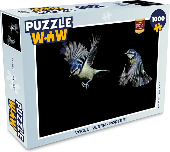 Puzzel Vogel - Veren - Portret - Legpuzzel - Puzzel 1000 stukjes volwassenen