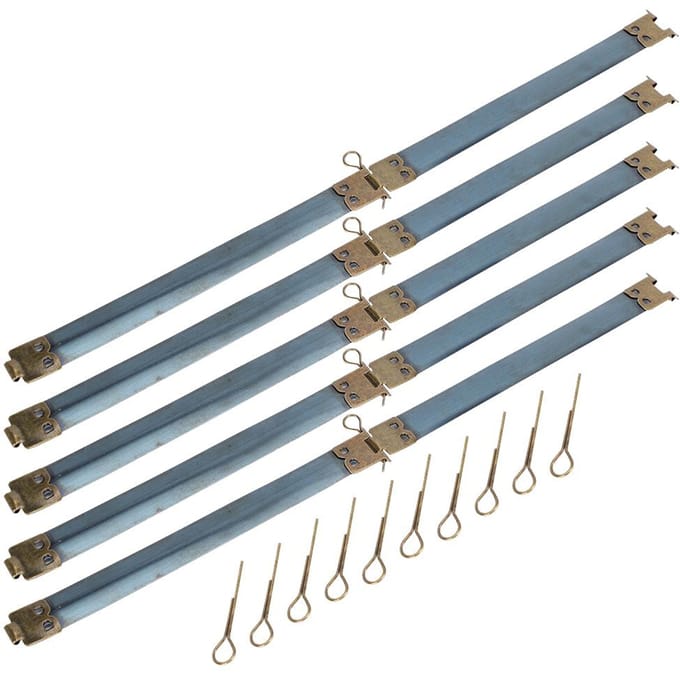 10 stuks Metalen Interne Flex Frames Retro voor Muntportefeuilles Tassen Etui DIY Accessoire gray