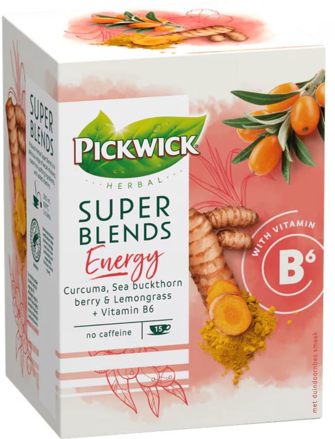 Pickwick Super Blends Energy 1,5gr - 4x 15 stuks