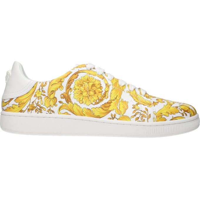 Versace Witte Leren Sneakers