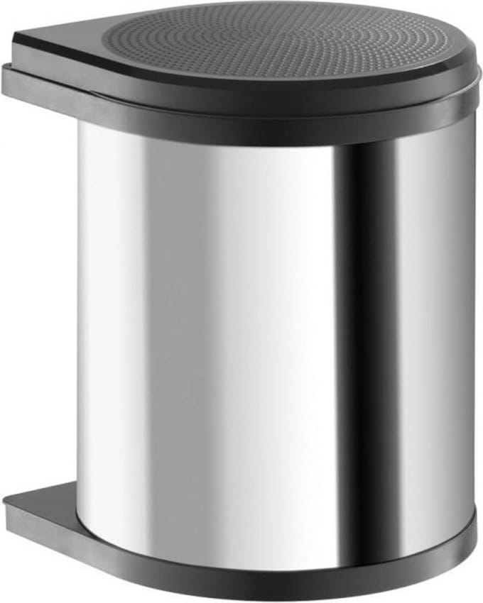 Hailo Afvalemmer Mono - 15 l - RVS