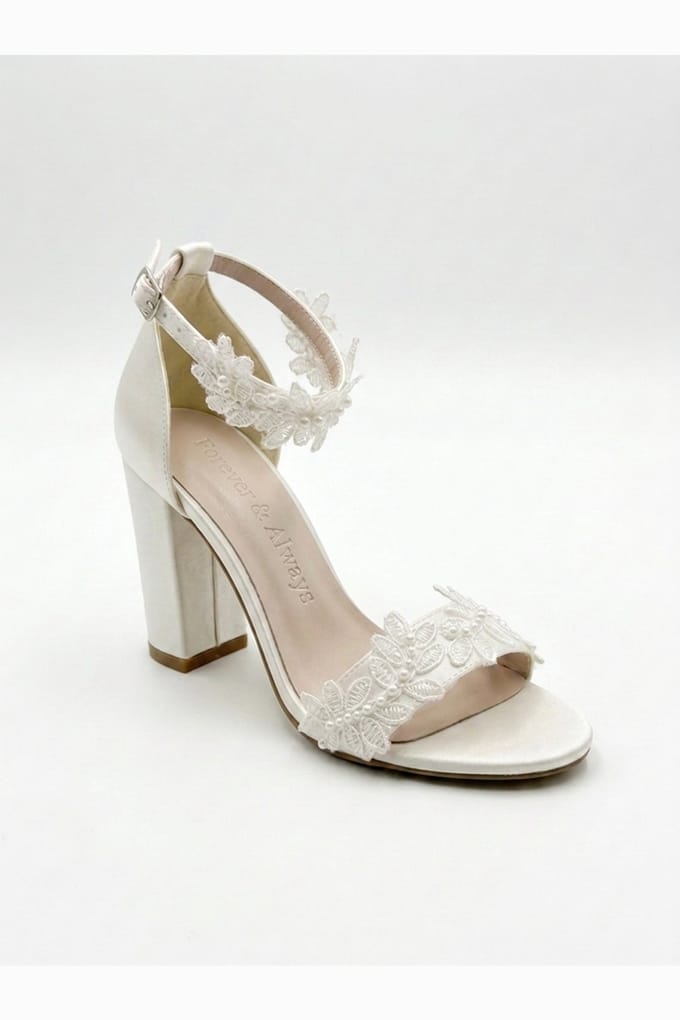 Lirielle Kant Trouwschoenen met Hak