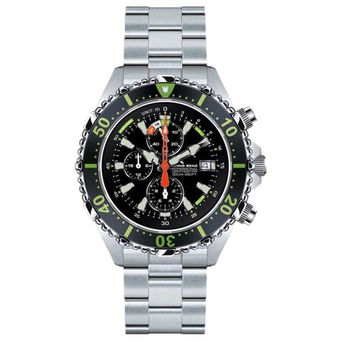 Chris Benz - CB-C300X-G-MB - Duikershorloge - Unisex - Quartz
