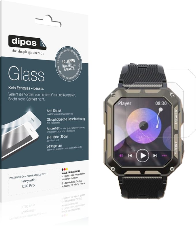 dipos – 2x Matte Pantserfolie geschikt voor Faeymth C20 Pro | 9H Screenprotector