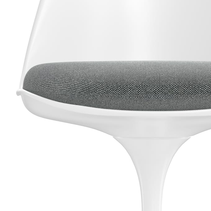 Knoll International Saarinen Tulip Stoel - Hallingdal 65 (166) - black white - wit