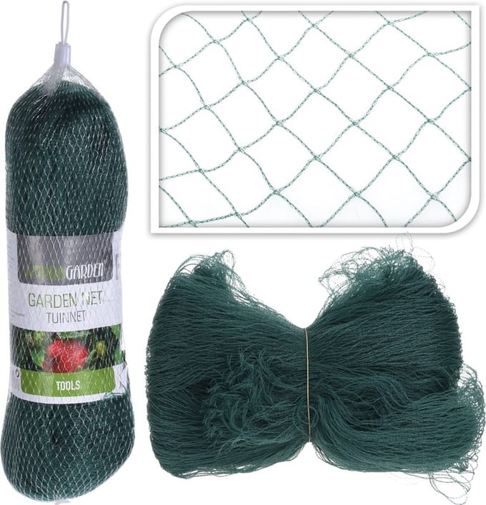 Vogelnet groen 4 x 5 meter - Beschermnetten voor de tuin - Tuin/moestuin artikelen