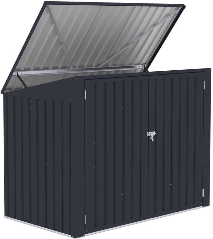 Fornorth Afvalbakberging 173x101x131cm, donkergrijs